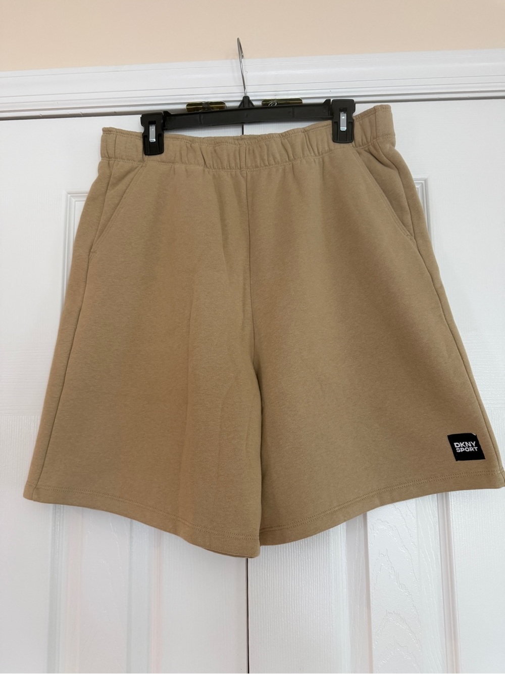 DKNY Tan Elastic Waist Athletic Shorts NWOT